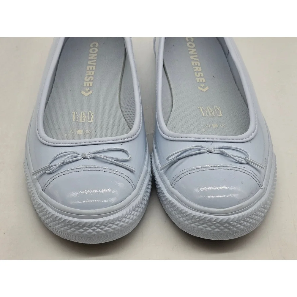 Converse CTAS Dainty Ballerina Shoes Women 9 Blue Patent Leather A14853C